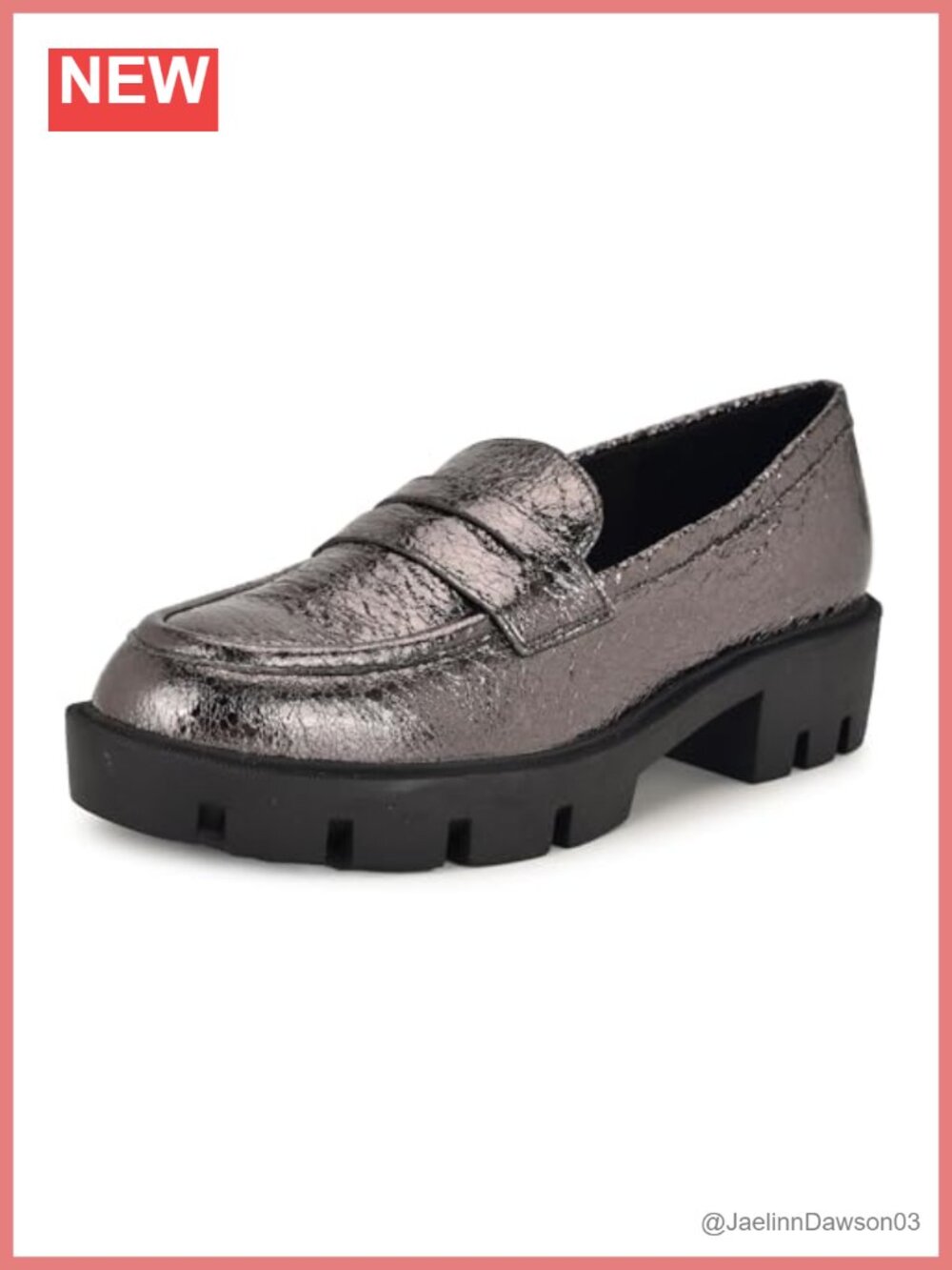 Classic Round Toe Loafer Slip-On with Block Heel